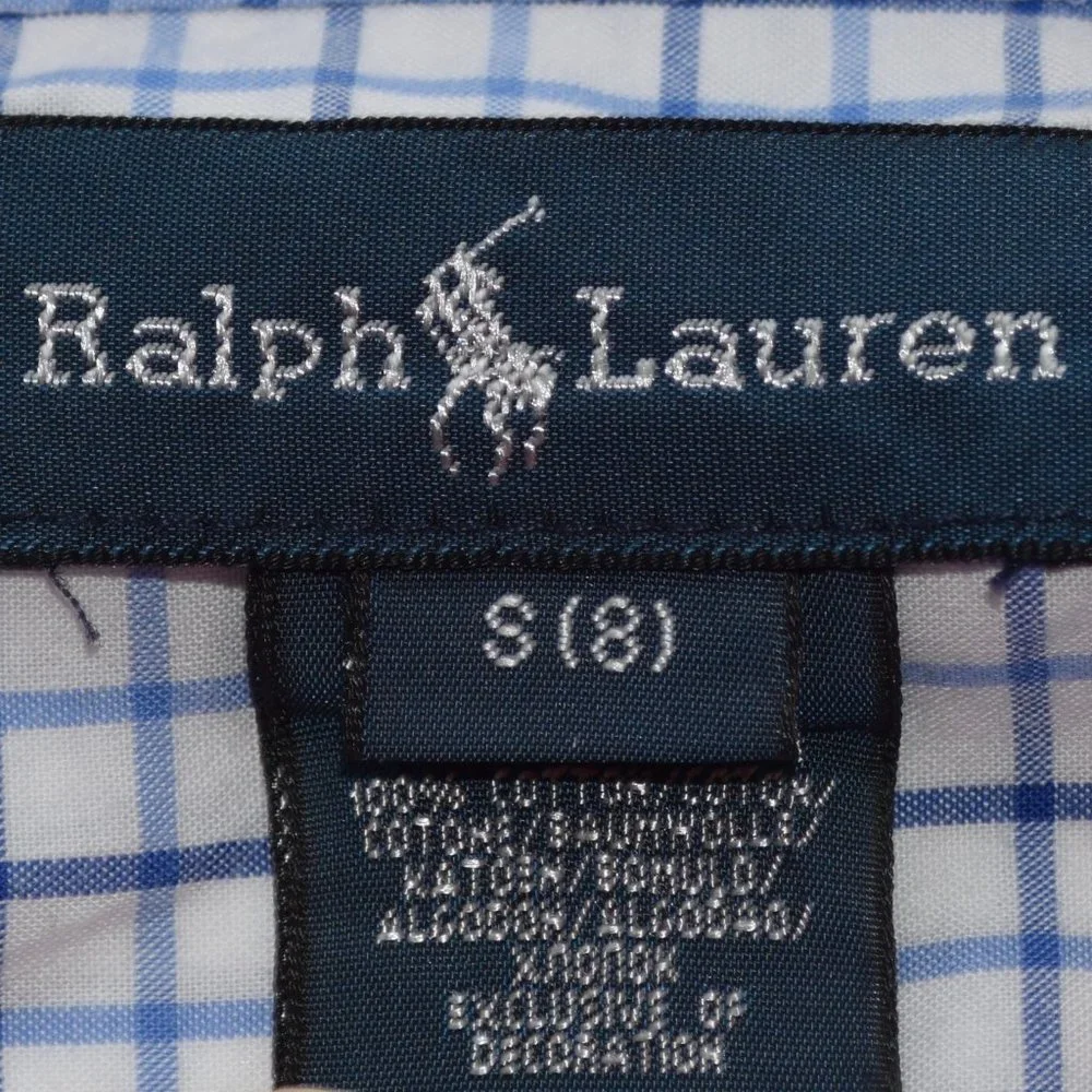 Ralph Lauren Long Sleeve Plaid Shirt - Small (8)